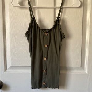 NOBO Green Camisole Top with Sleek Style